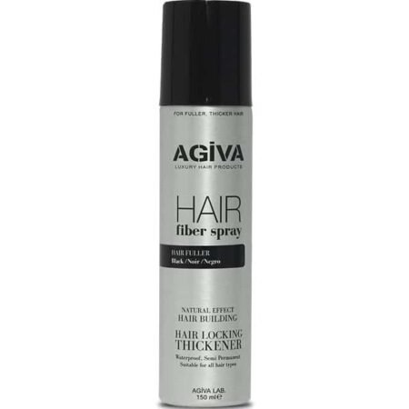 AGIVA BLACK HAIR THICKENER FIBER SPRAY -NOIR